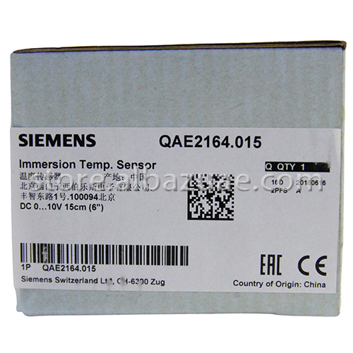 QAE2164.015 Immersion Temp Sensor 150 mm DC 0...10 V