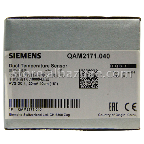 QAM2171.040 Duct Temp Sensor 4...20 mA