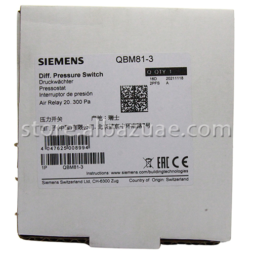 QBM81-3 Differential Pressure Monitor, 20...300 Pa