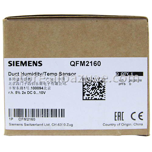 QFM2160 Duct Sensor Humidity &amp; Temperature (DC 0...10 V) 