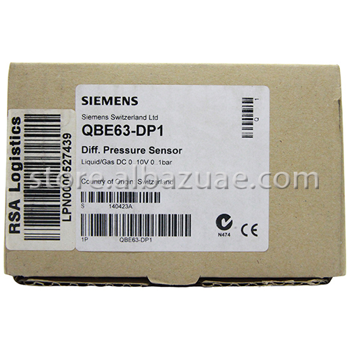 QBE63-DP1 Differential Pressure Sensor (DC 0…10 V) 0…100 kPa