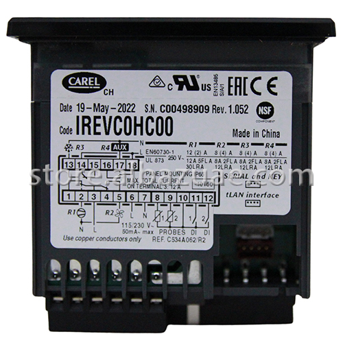 IREVC0HC00 IR33+ Electronic controller 4 Relay 115-230Vac